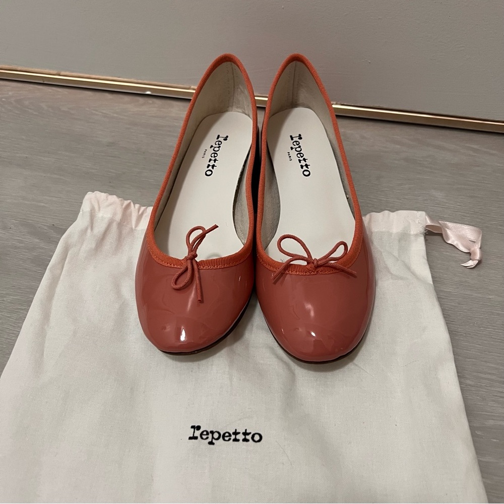 Repetto Camille in Patent Leather Blush